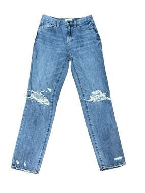 ✨ Pistola Distressed Straight Leg Jeans Size 25 Light/Medium Wash